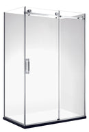 MF129 - 1200x900mm Frameless Sliding Shower Screen Chrome