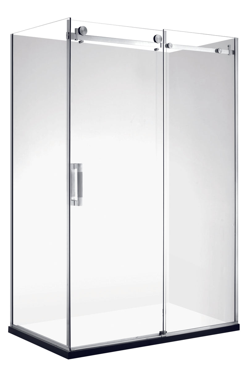 MF129 - 1200x900mm Frameless Sliding Shower Screen Chrome